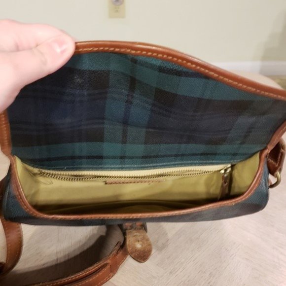 🌟VINTAGE🌟 Polo by Ralph Lauren Blackwatch Plaid Crossbody Bag - Picture 8 of 15